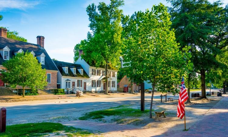 historic buildings in Williamsburg, Virginia