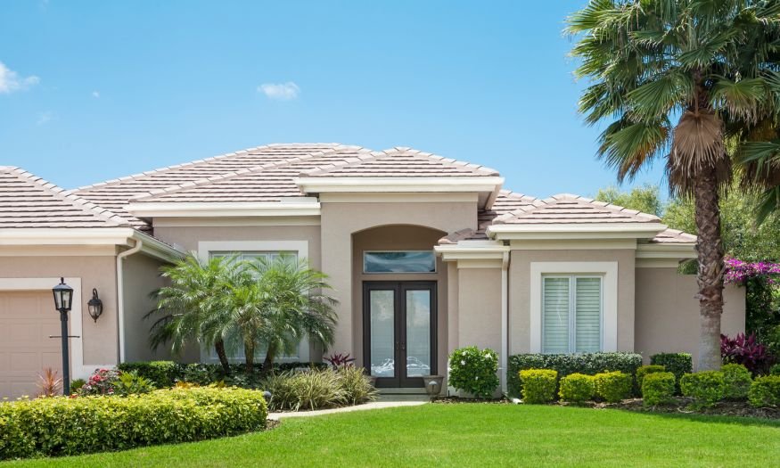 exterior view of a new construction home built in florida